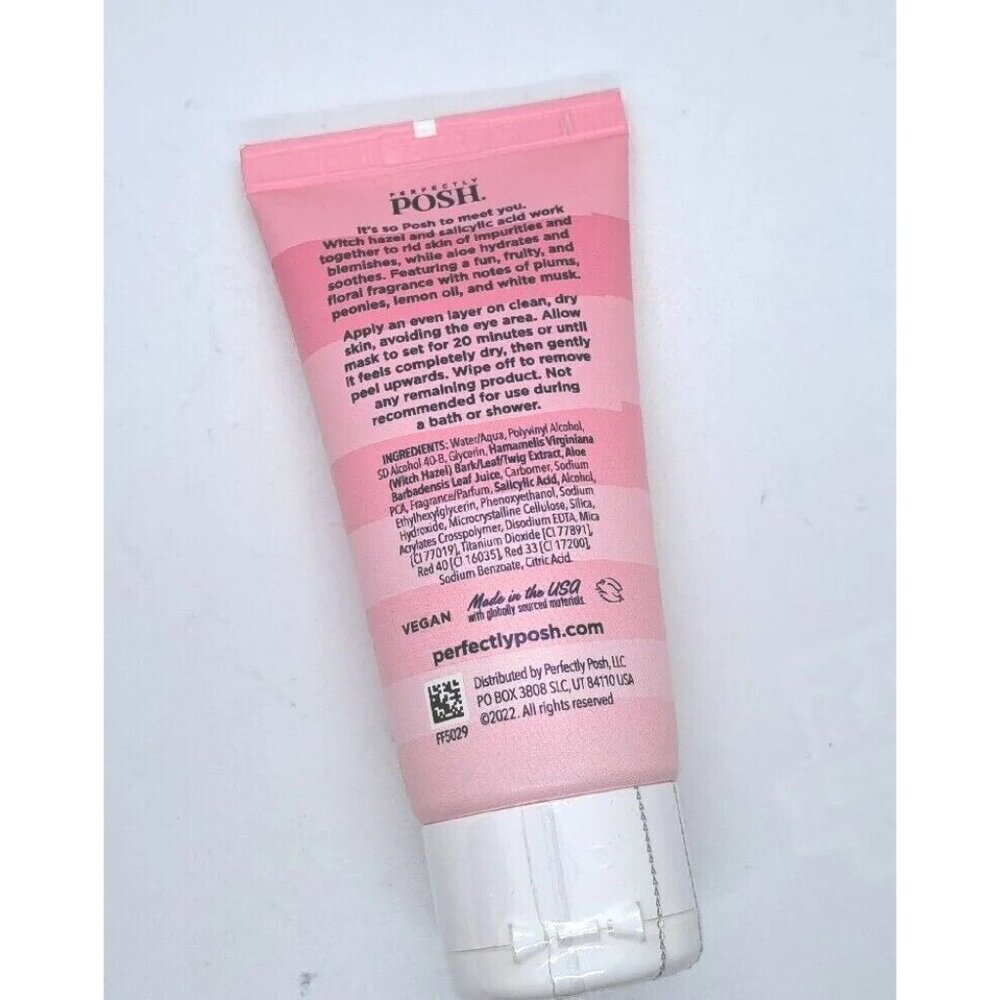 Perfectly Posh Posh To Meet You Facial Peel Off Mask RETIRED/OUT OF BUSINESS! - Picture 2 of 2